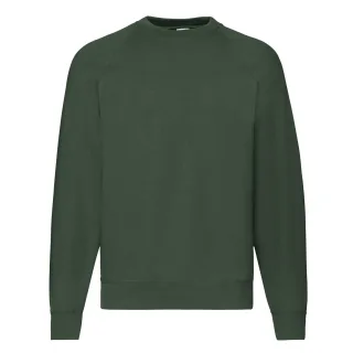 Fruit of the Loom - "Classic" Sweatshirt für Herren Raglanärmel (Flaschengrün)