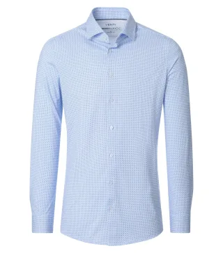 VENTI - Businesshemd Jerseyflex blau - Gr. - 38