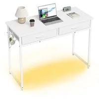 Pinmoco Schreibtisch Ein Schreibtisch mit Schubladen, ein Schminktisch, 106 cm breit.
