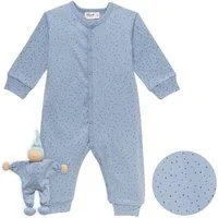 People Wear Organic Neugeborenen-Geschenkset mit Langarm Overall und Püppchen GOTS zertifiziert