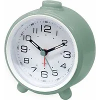 Miraval Quarzwecker Analoger Wecker Grün Snooze, Beleuchtung & geräuscharm