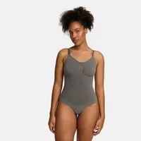 cfab (creamy fabrics) Shaping-Body Bodysuit Sculpting Shapewear mit String-Graphit-XS (1-tlg)