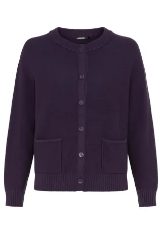 Olsen - Cardigan Long Sleeves plum - Gr. - 44