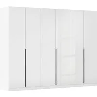 OTTO home Drehtürenschrank Kleiderschrank Schrank Garderobe AGORDO Schlafzimmer (in zwei Griff-Farben, Breiten 91-405 cm, Dekor- oder Hochglanzfront) durchdachte Innenausstattung, in 8 Breiten und 2 Höhen MADE IN GERMANY