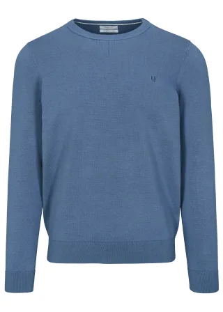 BASEFIELD - NOS Rundhals Pullover azure wave - Gr. - XL