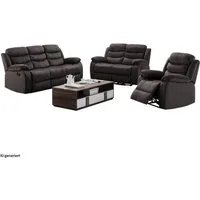 HTI-Living Polstergarnitur 3 Sitzer 2 Sitzer Sessel Kirwall, (Set, 1x Sofa, 1x Zweisitzer, 1x Sessel), Couch Sessel mit Fußstütze