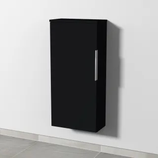 Sanipa 3way Mittelschrank mit 1 Tür, Schwarz-Matt, UF17008 UF17008