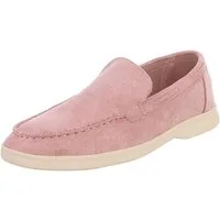 Ital-Design Eleganter Damen Slip-On Schuh mit hohem Tragekomfort Slipper (90927371) Blockabsatz Mokassins in Altrosa
