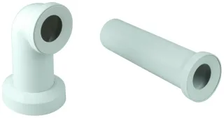 Grohe WC-Ablaufbogen 39454 horizontal und vertikal 60 - 105mm, 39454000 39454000