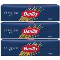 Barilla Nudeln, Barilla Nudeln Capellini Nummer 1 Hartweizengrieß 500g 3er Pack