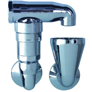 Aalberts SEPP Safe Rohrbelüfter 0006061 DN 15 - G 1/2a x G 3/4a, 1-fach, Messing verchromt