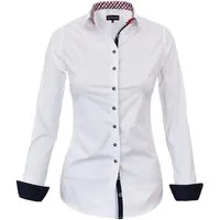 HEVENTON Hemdbluse aus reiner Baumwolle