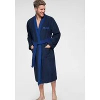 H.I.S Unisex-Bademantel Hannes, ideal für Sauna & Spa, Hotelbademantel, Morgenmantel, Langform, Walkfrottee, Kimono-Kragen, Gürtel, für Damen & Herren, lang, mit Taschen, S-3XL