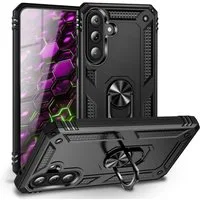 Nalia Smartphone-Hülle Samsung Galaxy A57 17 cm (6,7 Zoll), RINGDEFEND Case - Militär-Schutz, 360° Ring-Halter & Standfunktion