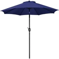 Yaheetech Sonnenschirm ∅ 222,5/261/294/326,5 cm, Gartenschirm mit Kurbel, Neigbar, UV Schutz 50+