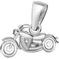 Goldene Hufeisen Kettenanhänger Mini Motorrad Anhänger für Halskette 925 Silber Kettenanhänger (1 Stück, inkl. Etui)