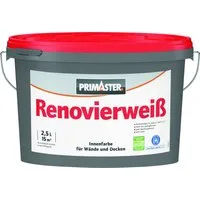Primaster Wandfarbe Primaster Wandfarbe Renovierweiß weiß 2,5 L