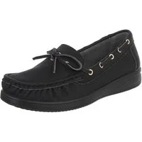 Ital-Design Bequeme Mokassins für Damen mit eleganten Details Slipper (91261439) ultraleichte und komfortable Sohle