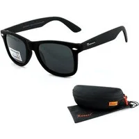 Rennec Sonnenbrille Oval Polarisiert Nerd Brille UV400 Damen Herren Retro Angelbrille Polbrille mit schwimmfähigen Hardcase