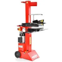 Hecht Holzspalter 6810 Power Elektro 8 t Spaltdruck 3000 W stehend, Spaltgutlänge bis 55 cm, Spaltgutdurchmesser bis 30 cm, 215 bar Hydraulikdruck, Zweihandbedienung, Transporträder, 230 V