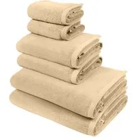Bruno Banani Handtuch Set Lana, Handtuch-Set in Premium Qualität 600g/m², Frottier (Set, 6-St), hochwertig, weich, flauschige Qualität, 5 Jahre Garantie