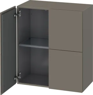 Duravit L-Cube Halbhochschrank Flanell Grau Seidenmatt 700x363x800 mm - LC117709090 LC117709090