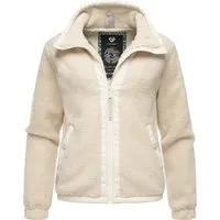 Ragwear Sweatjacke Nordicka Sportliche Kapuzenjacke mit Kunstleder-Elementen
