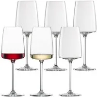 Zwiesel Glas Weinglas Vivid Senses Weingläser 363 ml 6er Set, 6-tlg., Glas