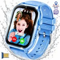 ibettertec Kinderuhr 2026 Smartwatch Kinder mit GPS und 4G, Installierbare APP Smartwatch (Smartwatch cm) 1,83"", 8GB, GPS+LES+WiFi, 4G-LTE, IP67, SOS, Bluetooth