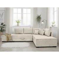 Home affaire Ecksofa Night & Day L-Form, B: 316 cm mit Dauer-Schlaffunktion 180x200 cm, Set: Sofa & Hocker, Schlaffunktion, Bettkasten & Kissen, Boxspringbett