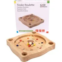 GICO Spielesammlung Tiroler Roulette aus Holz, Bauernroulette Spiel - 7958