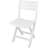 Progarden Gartenstuhl Balkonstuhl Gartenstuhl Campingstuhl Stuhl 78x44x42cm Weiß (Stück, 1 St), UV-Beständig, Robust, Wetterfest, Made in Italy, Hochwertig