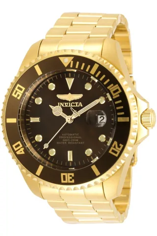 Invicta Pro Diver 35725 Herrenuhr - Automatisches Werk - Edelstahl mit braunem Zifferblatt - 47 mm