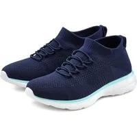 LASCANA Slipper, Halbschuh, Turnschuhe, Slip-On-Sneaker, bequem, Sneaker zum Reinschlüpfen mit elastischen Schnürbändern ultraleicht VEGAN