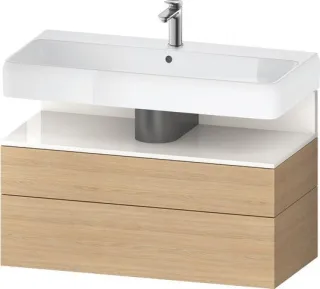 Duravit Qatego Waschtischunterbau wandhängend Natur Eiche Matt 990x470x590 mm - QA4395022300010 QA4395022300010