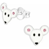 Monkimau Ohrring-Set Maus Ohrringe aus 925 Silber, Hypoallergen