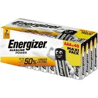 Energizer 40 Stück Alkaline Power Micor / AAA Batterie, LR03 (1.5 V, 40 St)