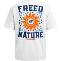 Neverless Oversize-Shirt Herren T-Shirt - Freed By Nature - Oversized Relaxed Fit Sommer mit Print
