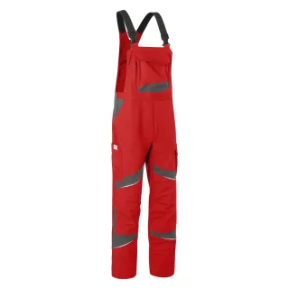KÜBLER ACTIVIQ cotton+ Latzhose HIGH PSA 2 mittelrot/anthrazit 110 - 3255 3421-5597-110