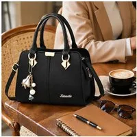 OKWISH Henkeltasche Damen Handtasche Umhängetasche Frauen Schulterbeute Freizeittasche (Arbeitstasche Messenger-Tasche Top Griff mit Schultergurt, 1-tlg., Bürotasche, 28x19x13 cm, Unitasche, Kunstleder), für Frau Frauen Jungen Arbeit Business Schule 