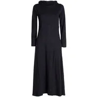 Vishes Maxikleid Damen Maxi-Kleid Baumwolle Casual Rollkragen mit Tasche Alternative Bekleidung, Ethno, Hippie, Retro Style