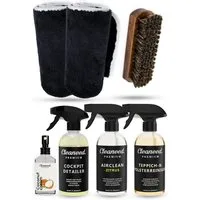 Cleaneed Premium Auto Interieur-Set -7 TEILE- Ideales Innenraum Autopflege Set Cockpit-Reiniger (Alles für die Reinigung und Pflege deines Cockpits, [7-St. Cockpitpflege, Innenraumreiniger, Cockpit Reiniger)