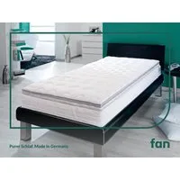 fan, Topper XXL Soft Plus, Premium Topper 90x200 cm,180x200 cm & weitere Größen, 7 cm hoch, Kaltschaum, Matratze, Boxspringbett, Hausstauballergiker geeignet, ergonomisch