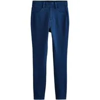 Next Jeansleggings Denim-Leggings aus angerautem Jersey, Kurzgröße (1-tlg)