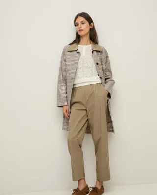yerse - Locker geschnittene Stoffhose beige - Gr. - XL