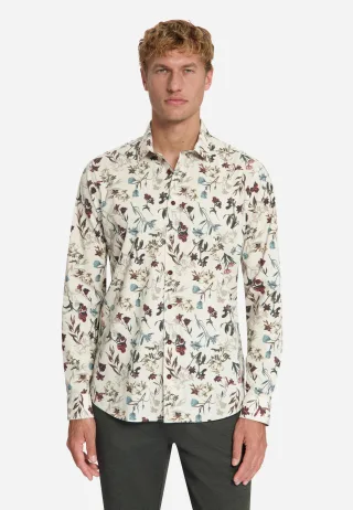 No Excess - Shirt Stretch Allover Printed stone - Gr. - XL