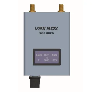 LST-5G8VRX-BOX FPV Video Receiver 5.8GHz 80CH & Broad Voltage Support (7-35V) FPV VRX for RC Drones
