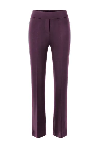 Rich & Royal - Bootcut Jersey Pants (long) mulberry - Gr. - XS