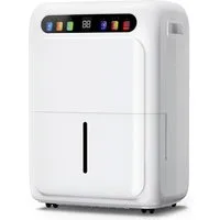 Fofile Luftentfeuchter 20L/Tag Luftentfeuchter Elektrisch 6L Wassertank 24H Timer, mit Digitaler Luftfeuchtigkeitsanzeige, 1m Ablaufschlauch