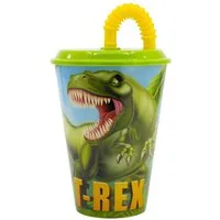 Stor Becher Trinkbecher 430 ml mit Deckel und Strohhalm, Polyethylen